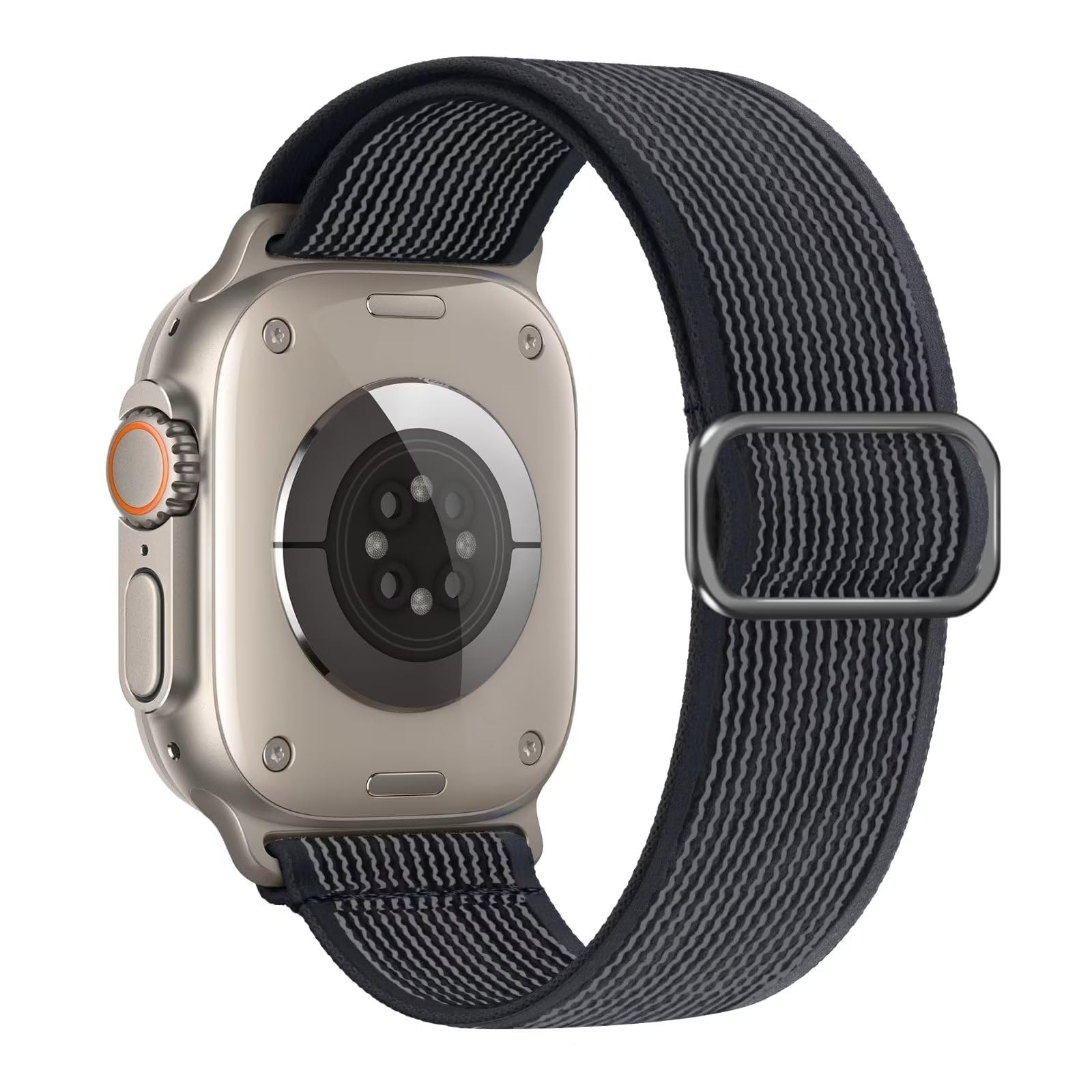 Mosmoc Trail Solo Loop Compatible for Apple Watch Straps 49mm 45mm 44mm 42mm 41mm 40mm 38mm, Nylon Sport Elastic Band for iWatch Ultra 2/Ultra, Series 9 8 7 6 5 4 3 2 1 SE/SE2 (Watch Not Included)