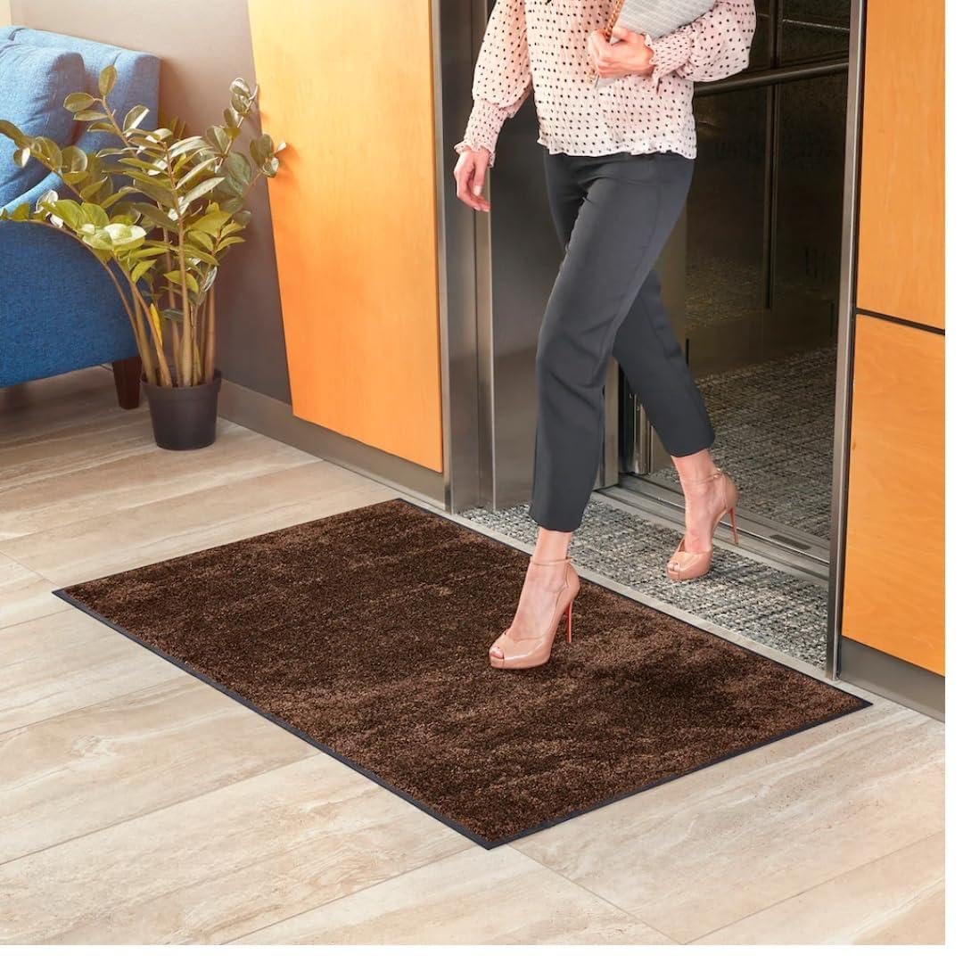 Consolidated Plastics Ultimate Mat - Made in USA, Commercial Grade Business Entrance Mats for High-Traffic Areas, Non-Slip Rubber Back (35" x 59",