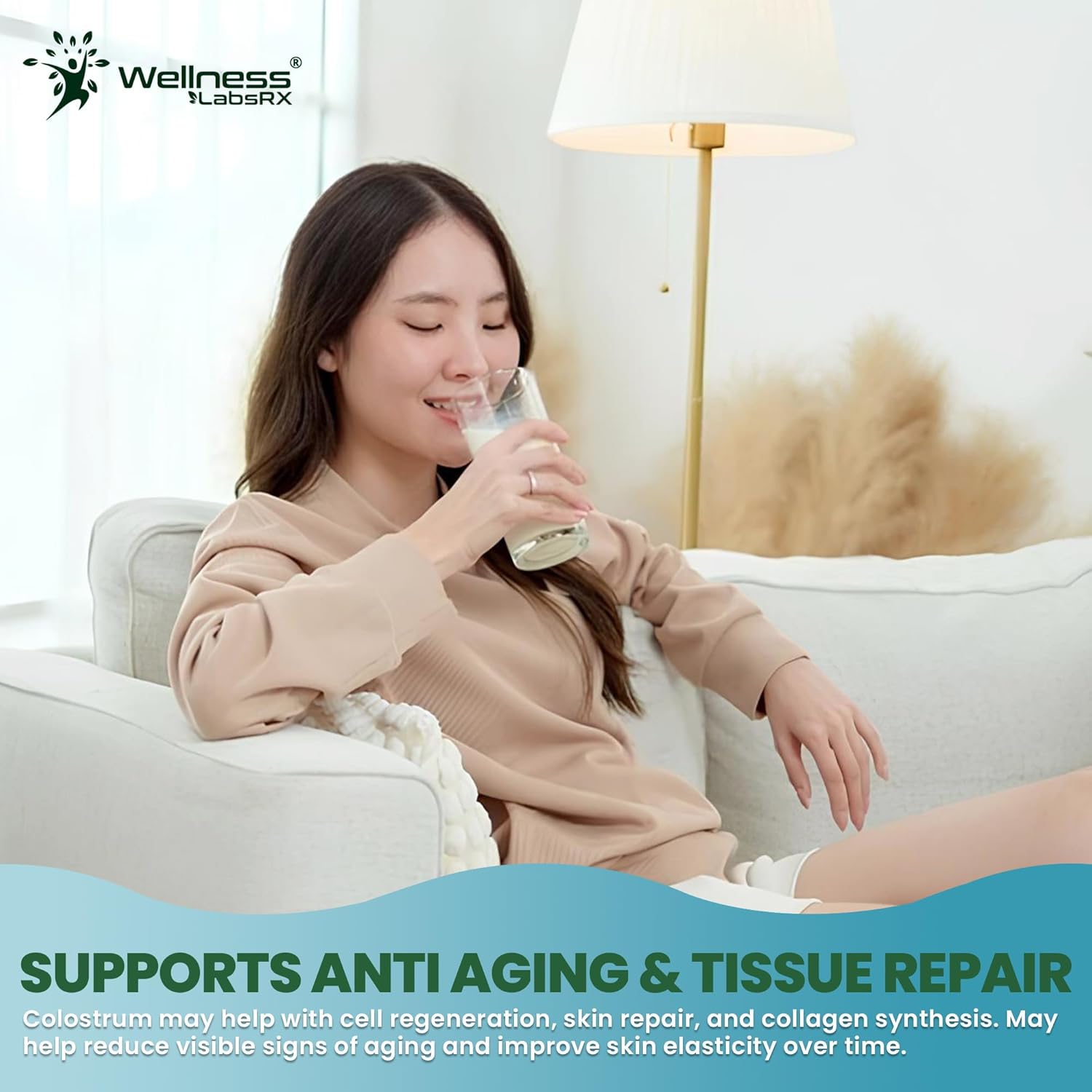 Colostrum Powder 2000mg - Vanilla Flavour, 60% IgG Bovine Colostrum Supplement for Gut Health, Immune Support, Clean Skin, Anti-Aging, Grass-Fed Calostro Bovino Powder, Keto, Gluten-Free - 60 Servings - Image 8