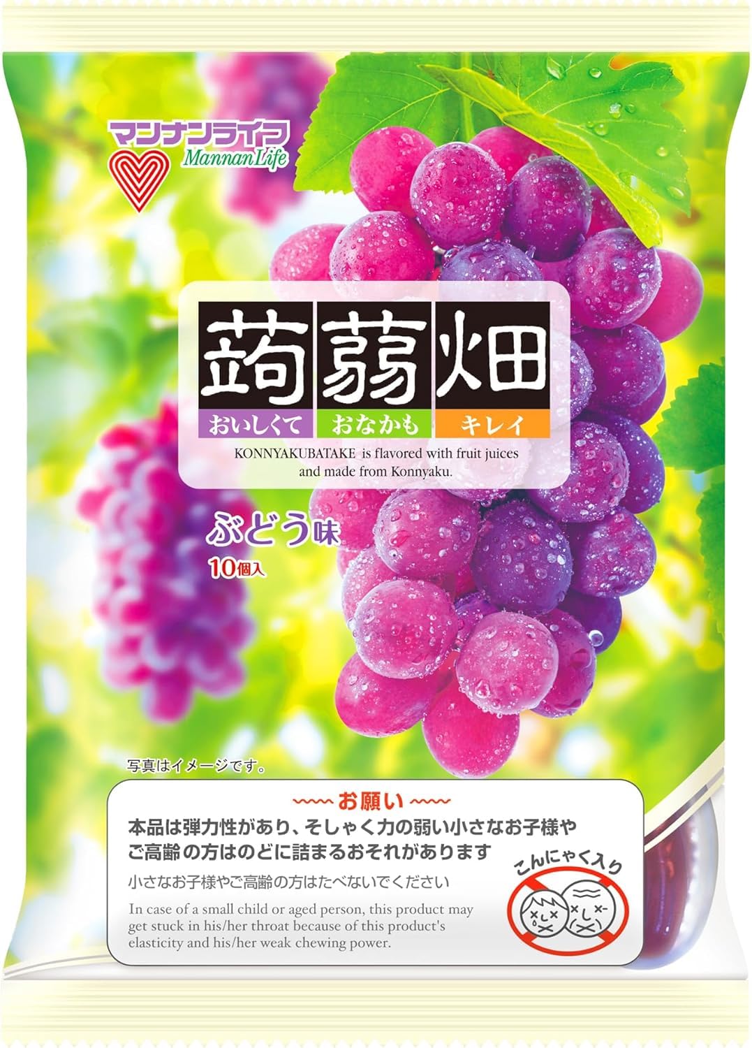 マンナンライフ 蒟蒻畑 ぶどう味 25g×10個