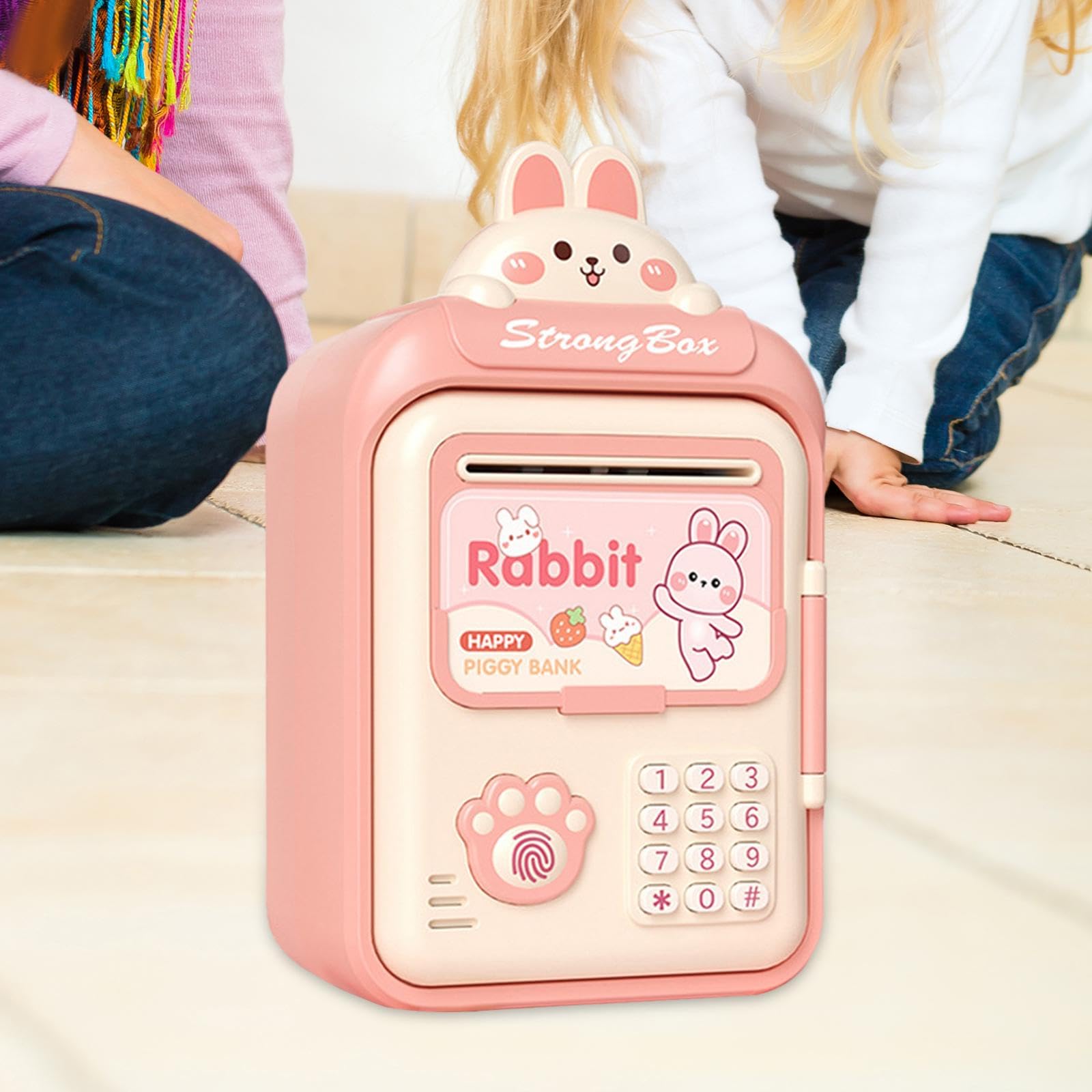 Amazon.co.jp: ピンクの電子貯金箱、ギフト用 - 自動お金スクロール