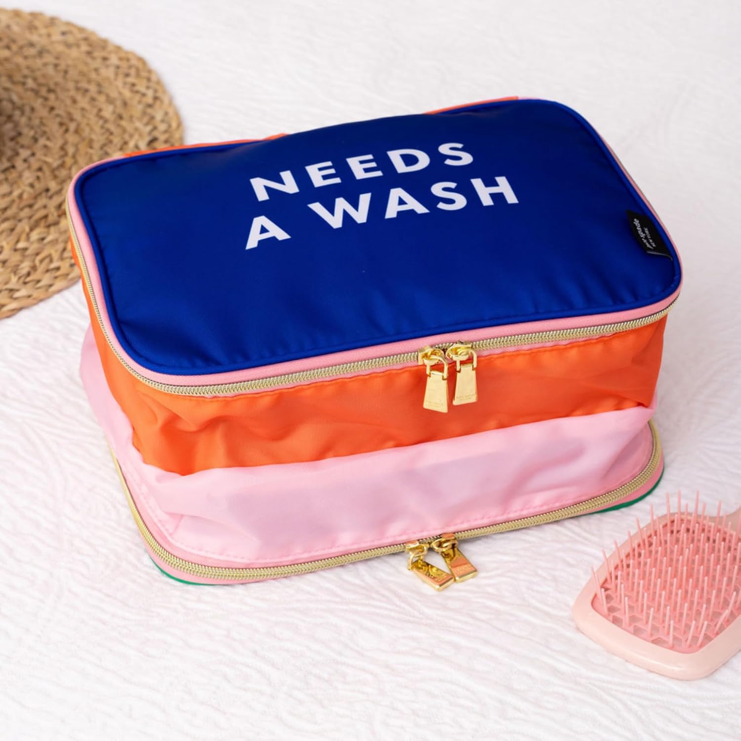 kate spade new york Laundry Bag to Organize Suitcase, Two Sided Packing Cube for Clean and Dirty Clothes, Good to Go - Image 5