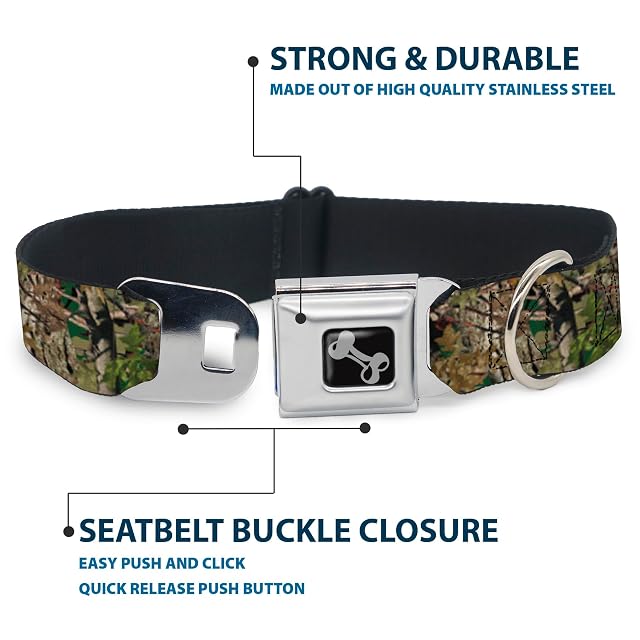 Foto 4 de 8 de Buckle Down Camuflaje Verde Collar de Perro Hueso, grande/15 - 26 "