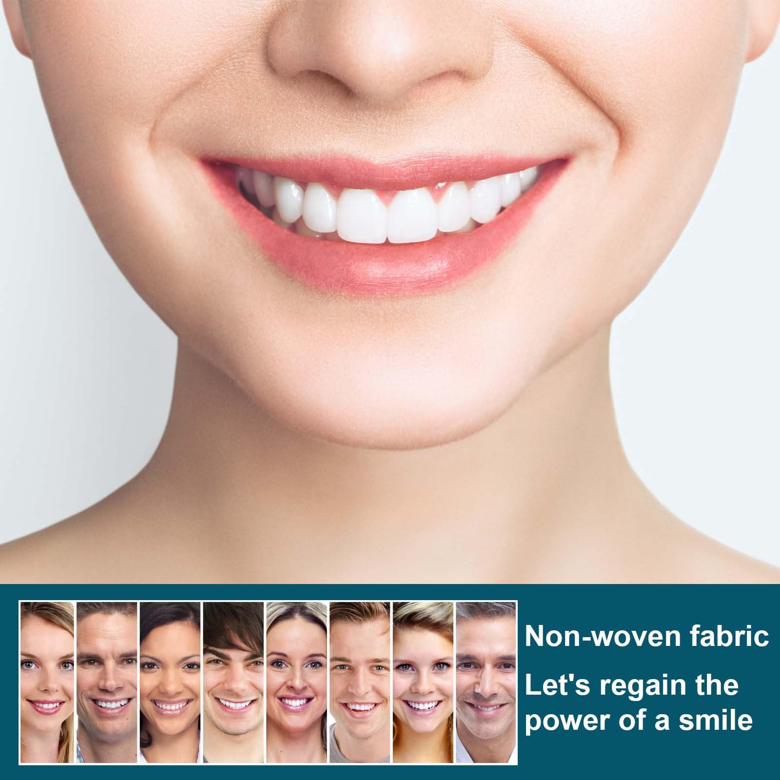 Protesi con fibbia regolabile, allineatori di denti invisibili, protesi in silicone ultrasottili e dall'aspetto naturale per uomini e donne (1 PCS)