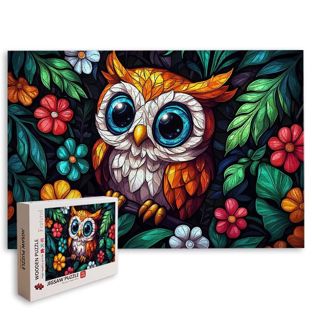 Puzzle Gufo, Puzzle 2000 Pezzi Adulti per Decor, Regalo Donna/Uomo -8734