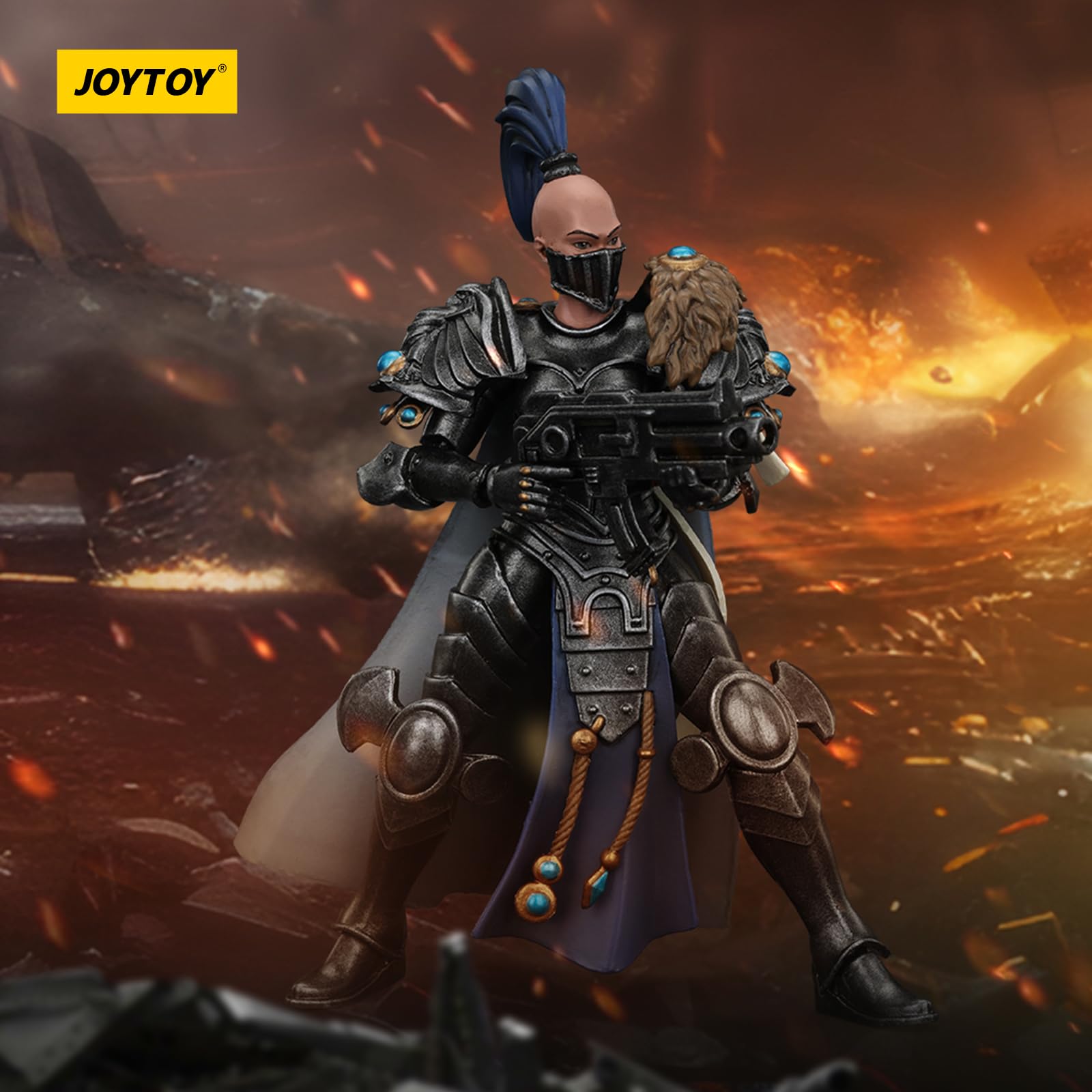 JOYTOY Warhammer 40k Sisters of Silence, Sisters of Silence Argent Lynx Vigilator Cadre Vigilator 1 1/18 Action Figure - Image 2
