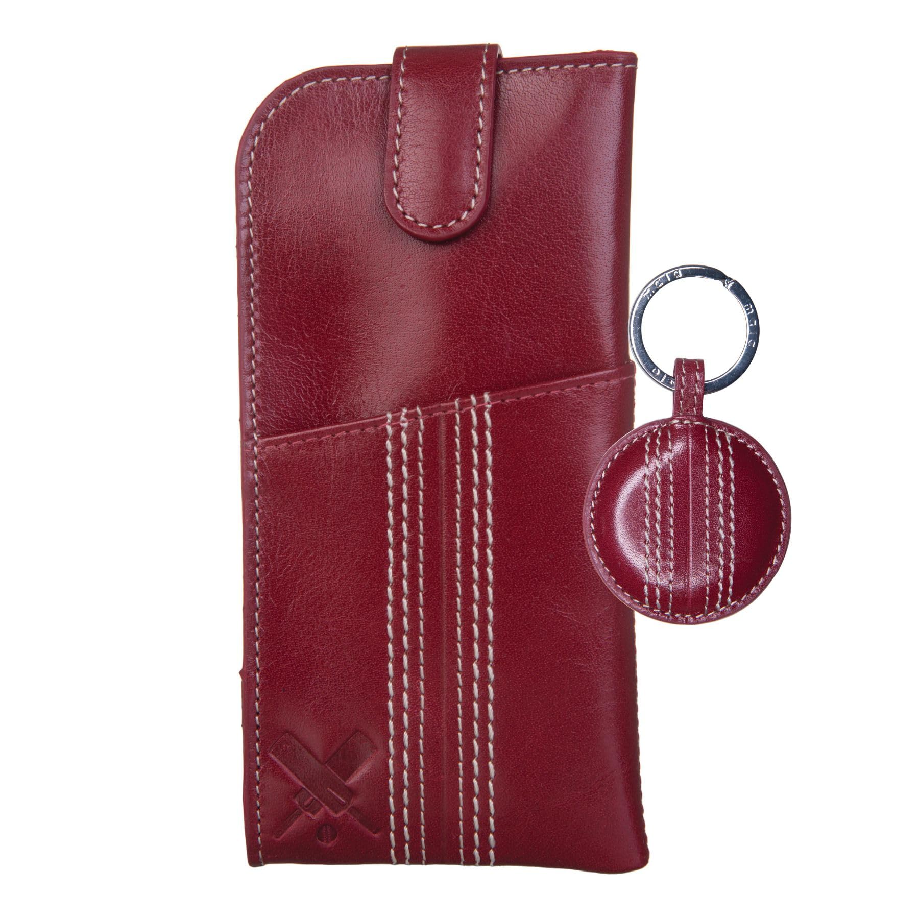Mala leather Cricket Gift Set - Leather Glasses Case & Cricket Ball Keyring