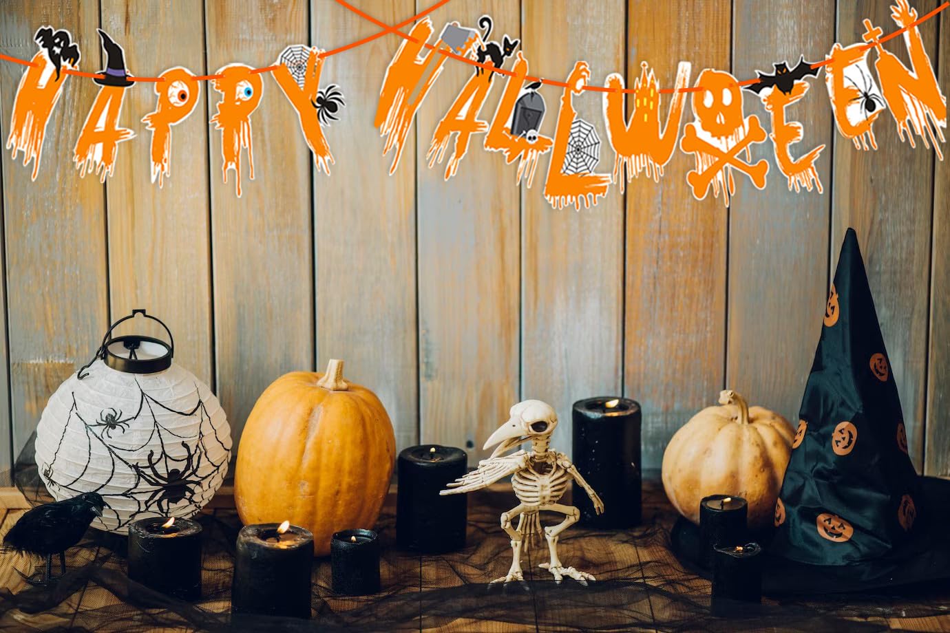Aginc Halloween Banner Mit Mäusen & Wirbeln – Bunte Party-Deko Für Kinder, Grusel-Spaß Garantiert!