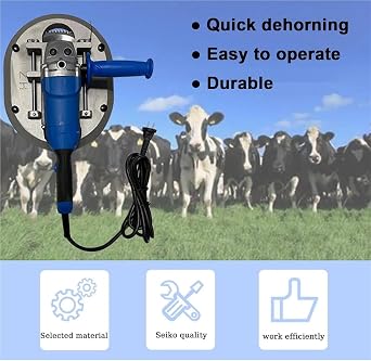 1900W Electric Dehorning Machine, Portable Animal Electric Dehorner with Safety Protection Switch, Adult Cow Horn Cutting Machine, for Calf, Lamb, Sheep and Goat