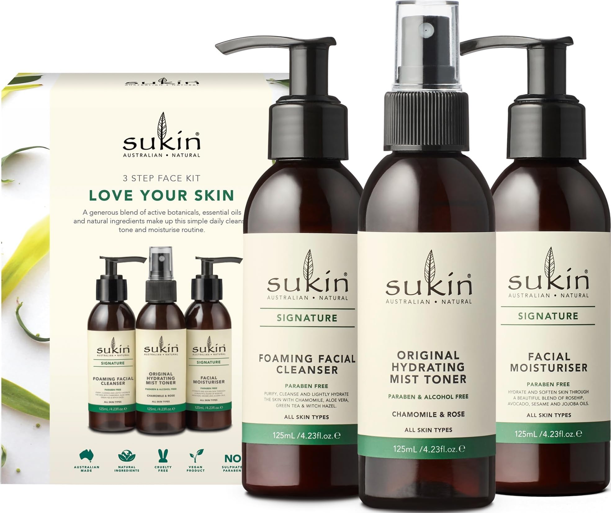 Amazon.com : Sukin Signature Skin Care Gift Set – Foaming Facial
