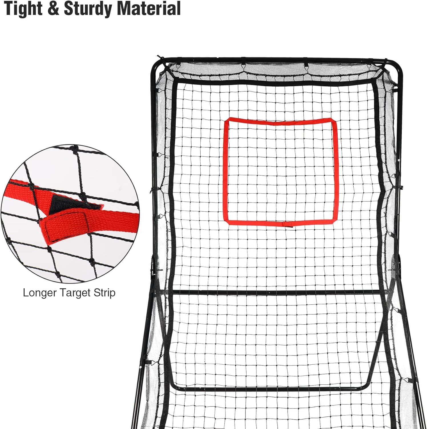 REDCAMP Filet de rebond pour lacrosse, volley-ball, baseball, softball, lancer, lancer, tir, 1,8 x 1,2 m