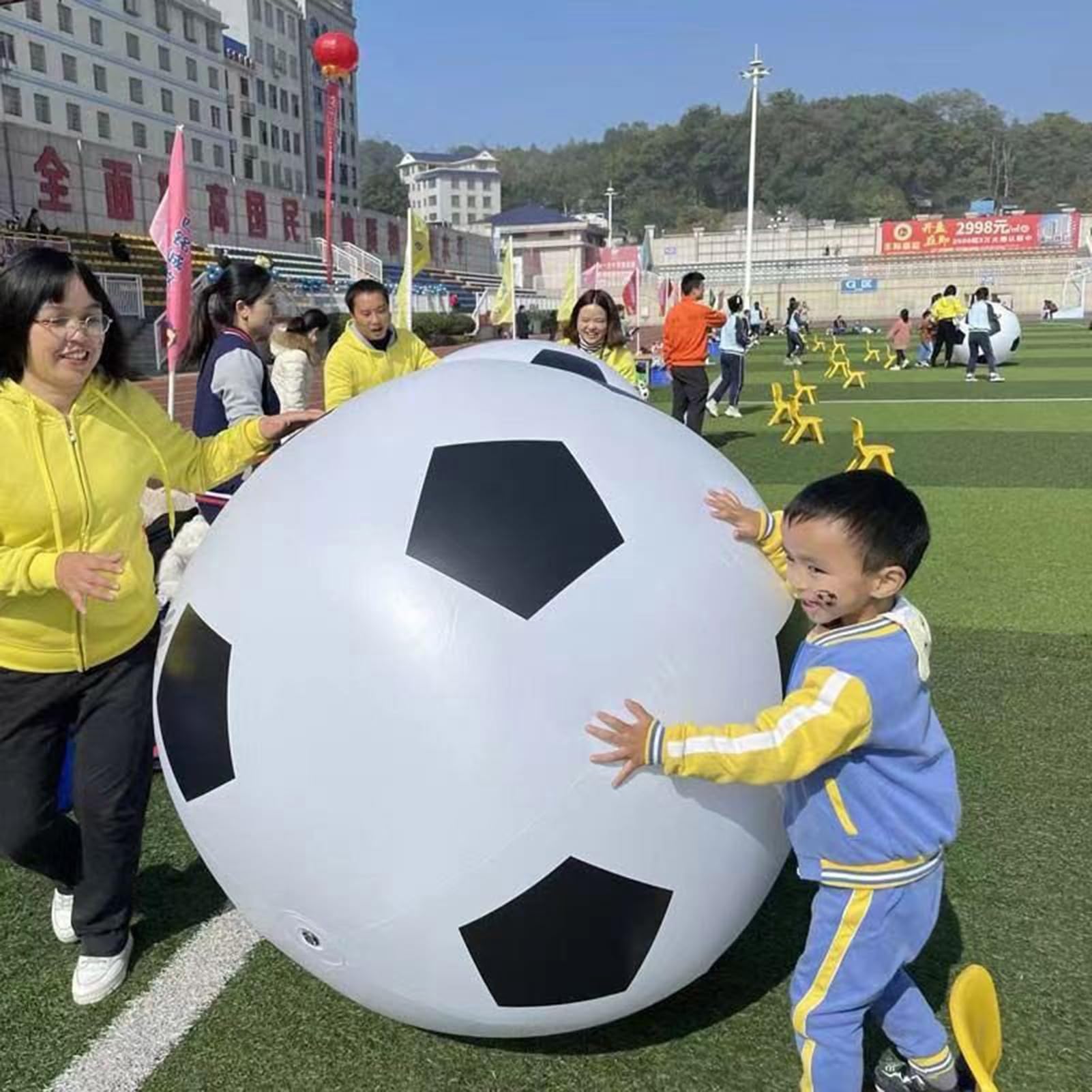 Ballon de plage de football, ballons de plage de football gonflables | Ballon de plage gonflable pour sports de plein air - amusants à grande balle gonflable, d' à la plage et à la pisci
