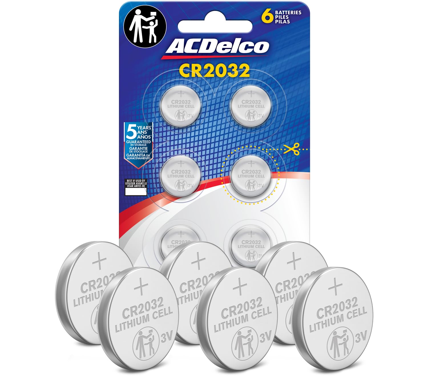Amazon.com: Powermax ACDelco 6-Count CR2032 Batteries, Lithium 3V