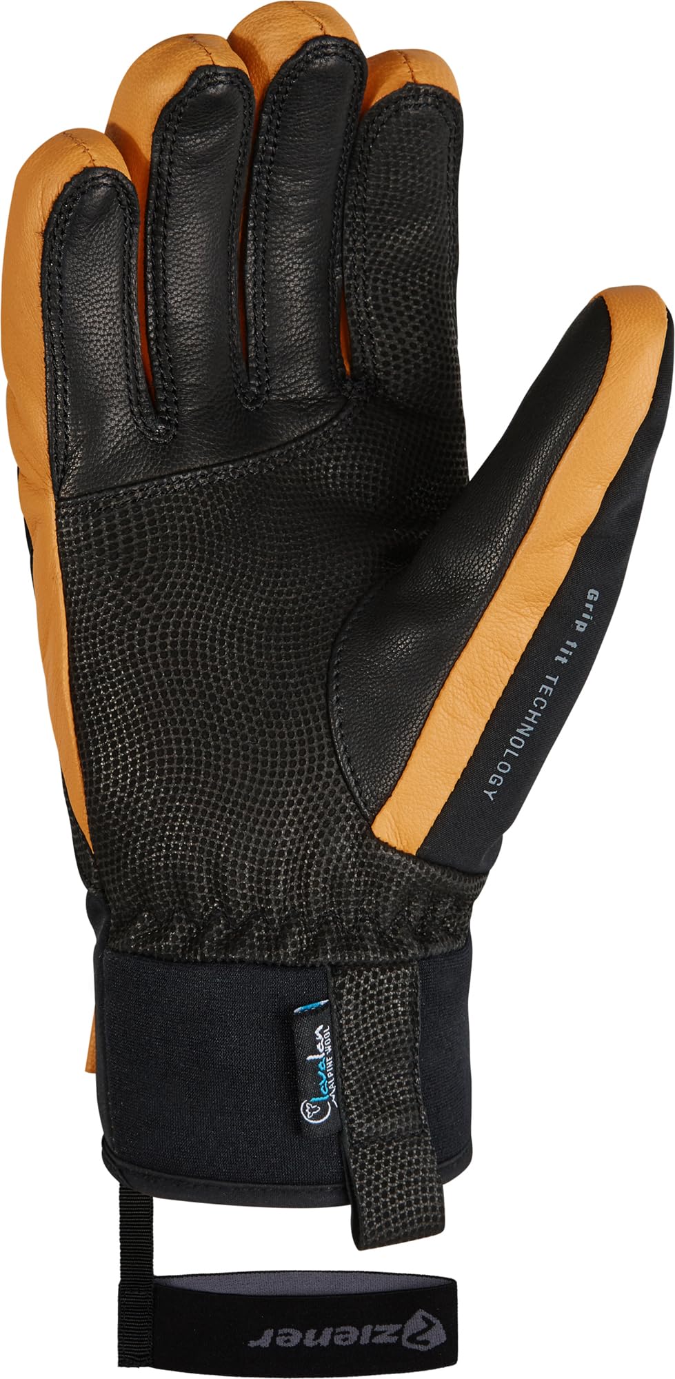 Ziener Herren Ganzenberg Ski-Handschuhe/Wintersport, wasserdicht, atmungsaktiv, Alpine Wool