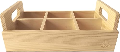 Miniatura 5 de Elegante organizador de caja de té con asa para restaurantes y hogares, organizador de té y caja de té decorativa, recipiente de almacenamiento de