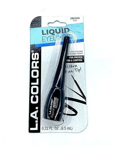 LA Colors Expressions - Delineador de ojos líquido BLE430 negro 022 onzas