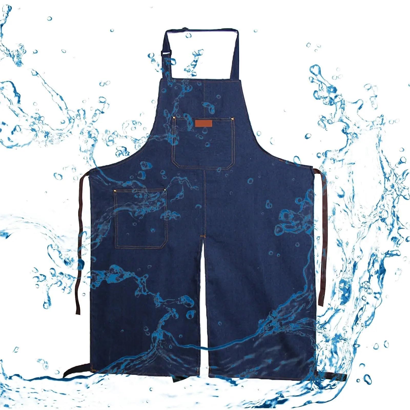 Töpferschürze Komplett Töpferschürze mit geteilten Beinen, robust, schlicht, verschleißfest, bequem und tragbar, for Kunstarbeiten, Küche, Garten, Basteln Malen