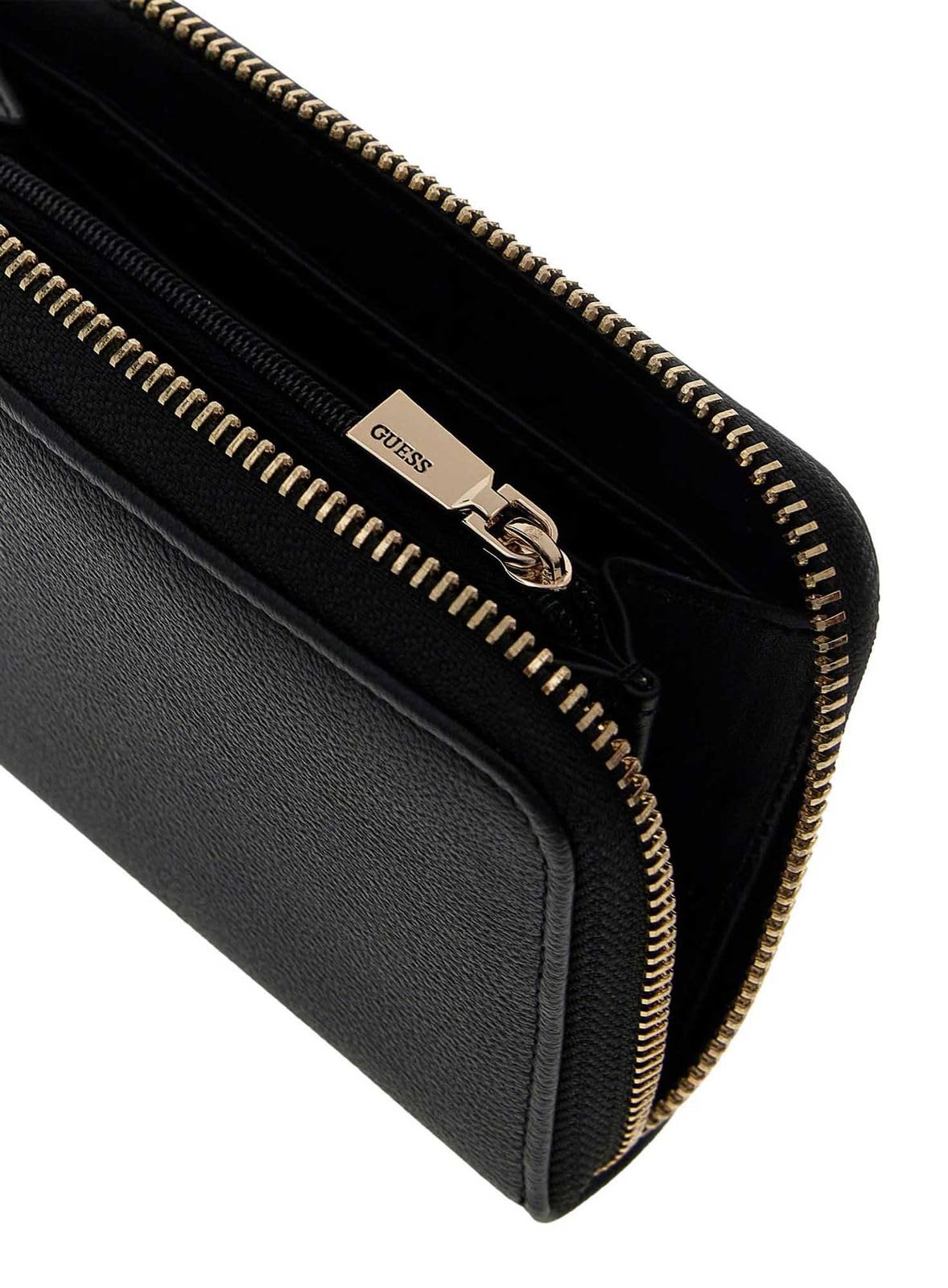 GUESS portafoglio Bianca SLG Zip Around Wallet Black nero