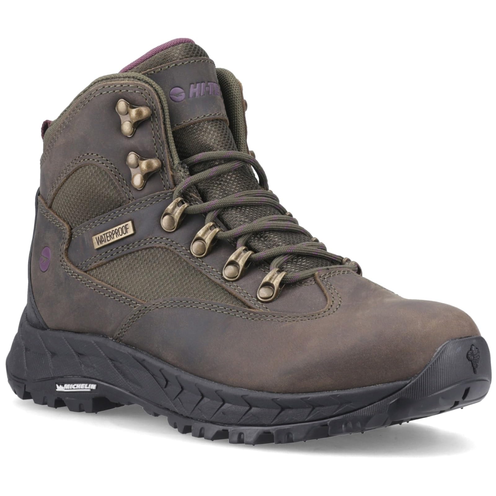 Hi-Tec Women's  Khaki Eutrotrail Waterproof Hiking Boots in Size 8, BrandAlley