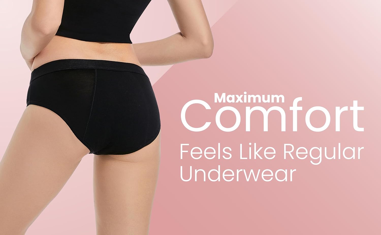Heavy Absorbency Period Underwear for Women & Teens; Comfortable, Breathable, No Side Leaks