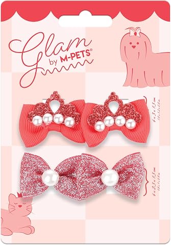 M-Pets Glam Köpekler İçin Aksesuar Toka Red | Tarzına Şık Bir Dokunuş!