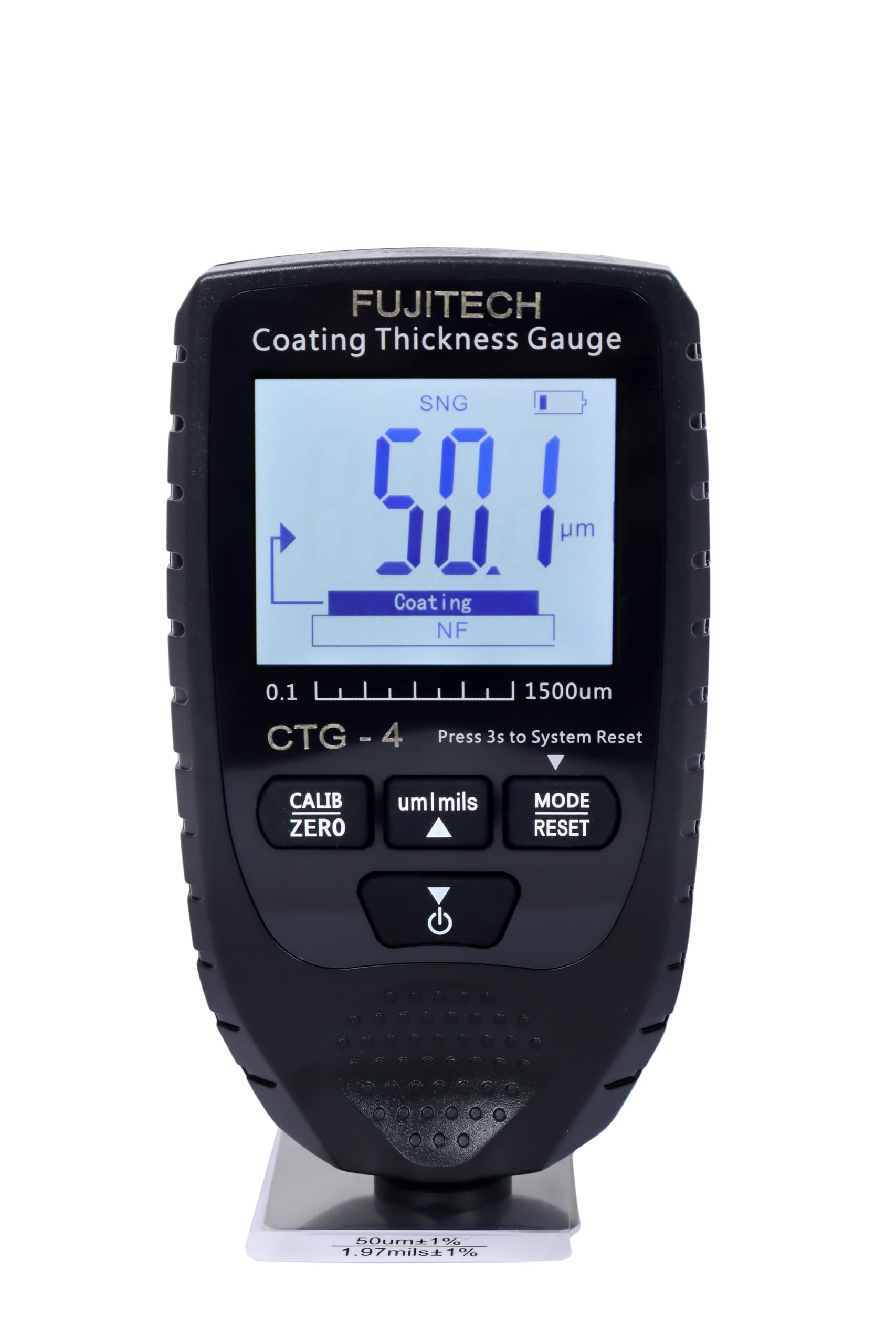 fujitech ctg-4 coating thickness guage f/nf measuring range 0-1500 microns