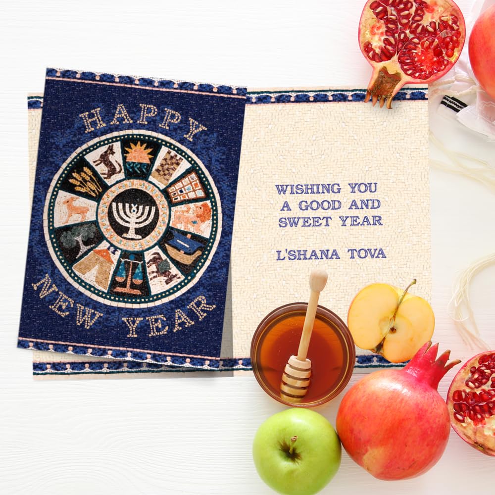 Tree-Free Greetings Rosh Hashanah Lot De 12 Enveloppes Assorties Respectueuses De L'environnement, Fabriquées Aux États-Unis, Papier 100 % Recyclé, 12,7 X 17,8 Cm, Shana Tova (HP60645