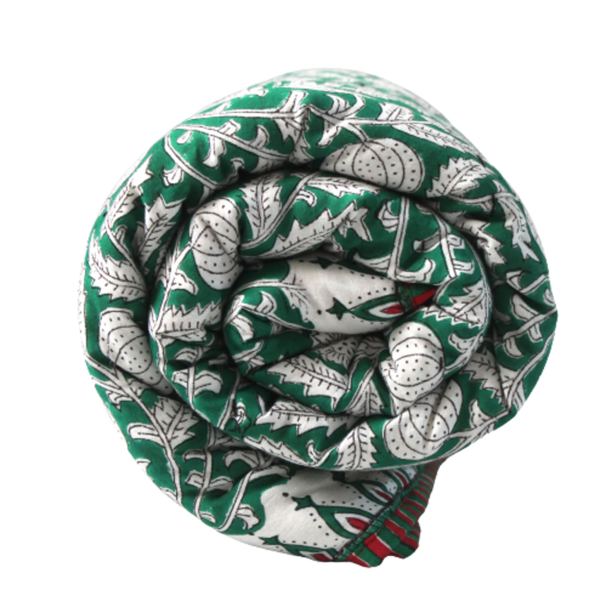 Couvre-lit bébé Kantha coton imprimé fleurs couverture berceau plaid léger