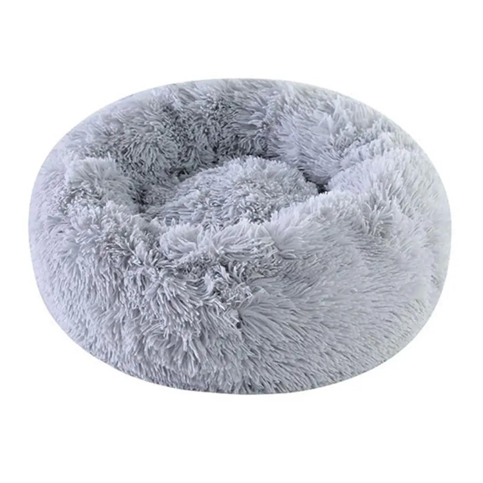 Lit rond chaud pour chats panier peluche animaux de compagnie dodo moelleux