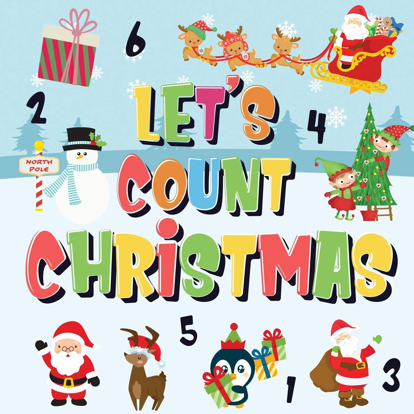 Snapklik.com : Lets Count Christmas: Can You Find & Count Santa ...
