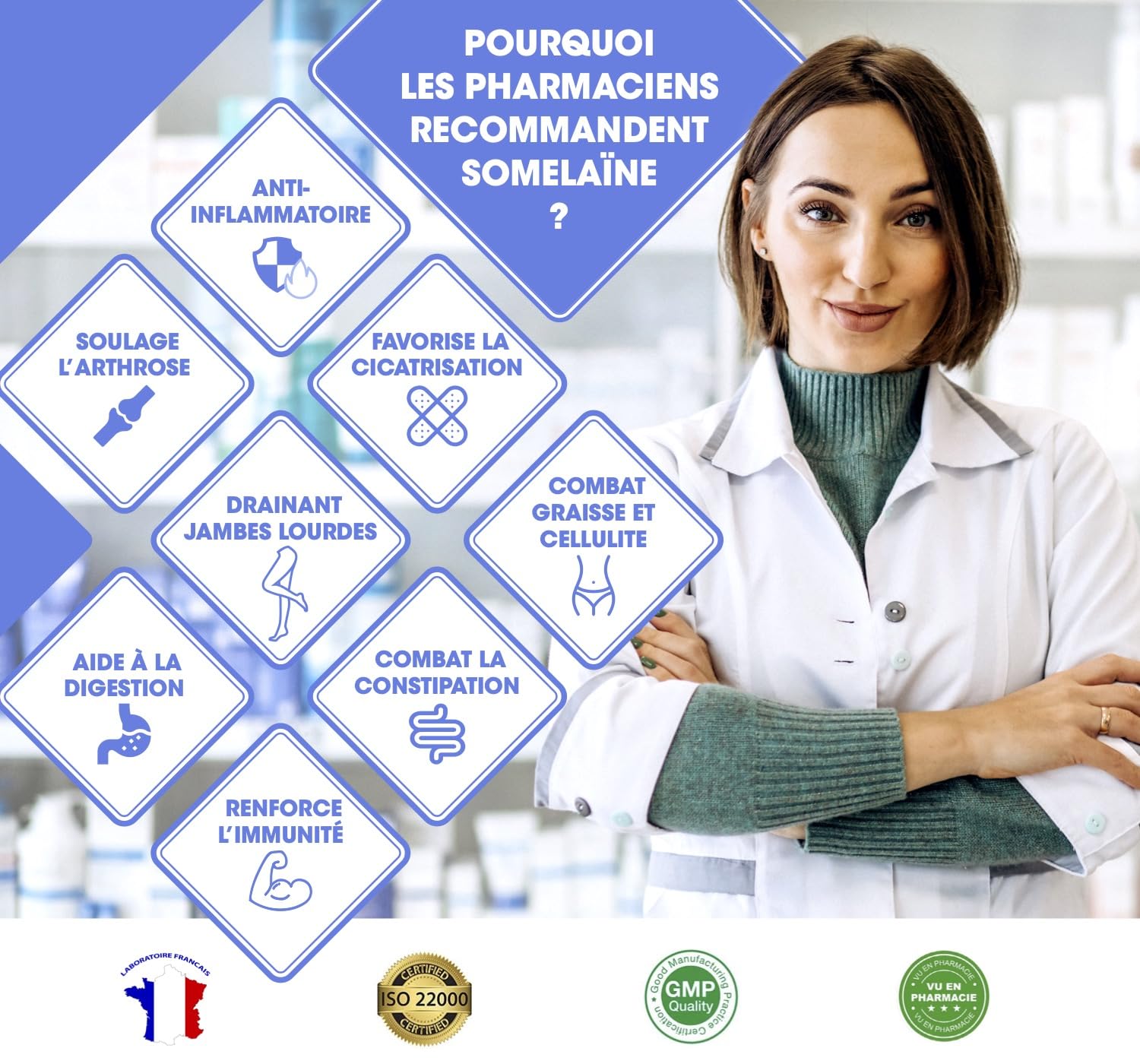Laboratoires SOLAGE Bromélaïne Pure Ultra Concentrée 5 000 GDU/gr Extrait Naturel d'Ananas Digestion Tendons Récupération Immunité Ligne Vegan Fabriquée en France 60 Gélules