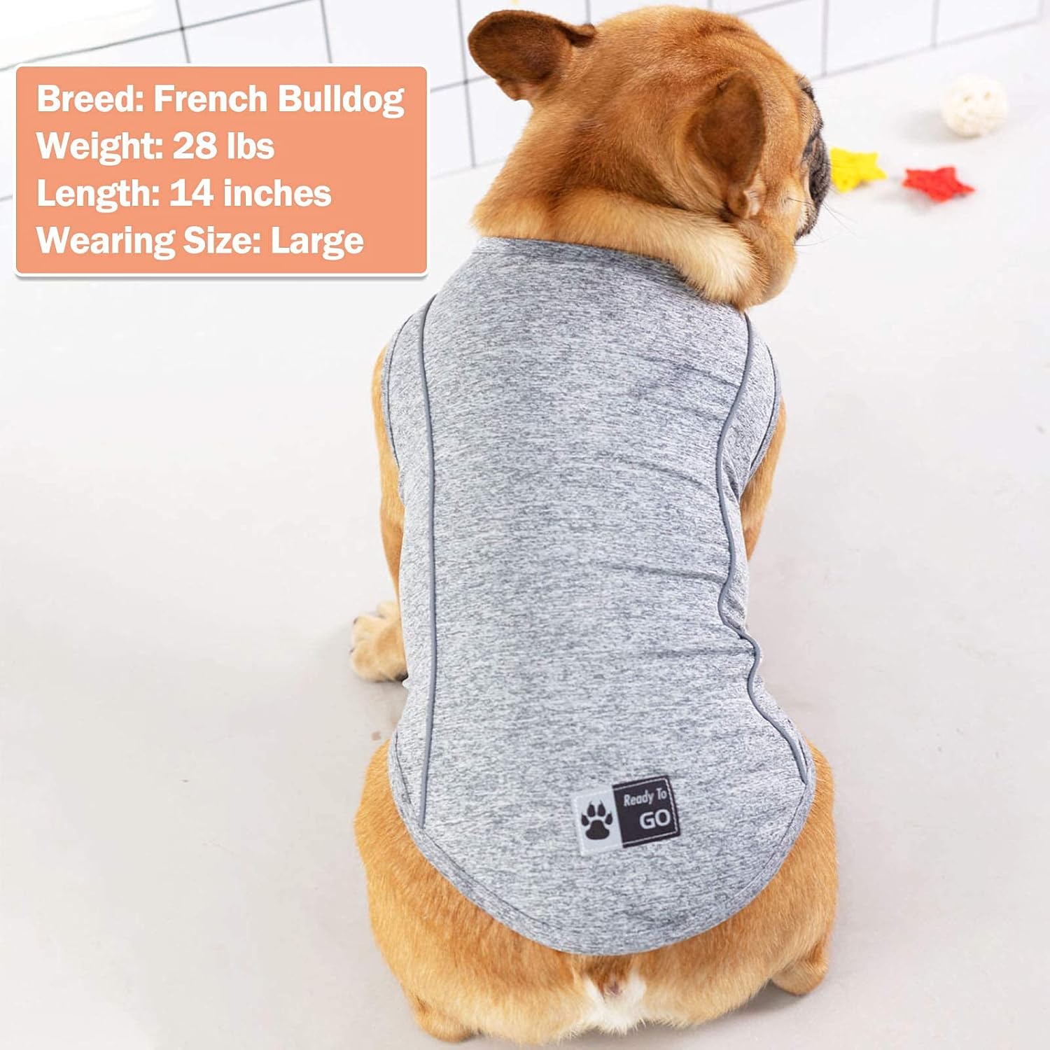 KYEESE Dog Shirts Quick Dry Reflective Lightweight Soft Dog T-Shirt Tank Top Breathable Sleeveless Vest Dog Apparel : Pet Supplies