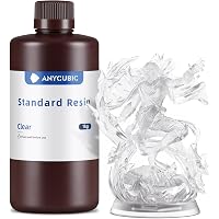 ANYCUBIC Photopolymerization 3D Printer Resin for 3D Printing, Standard Resin, 405nm LCD/MSLA Printer Compatible, Low Irritat