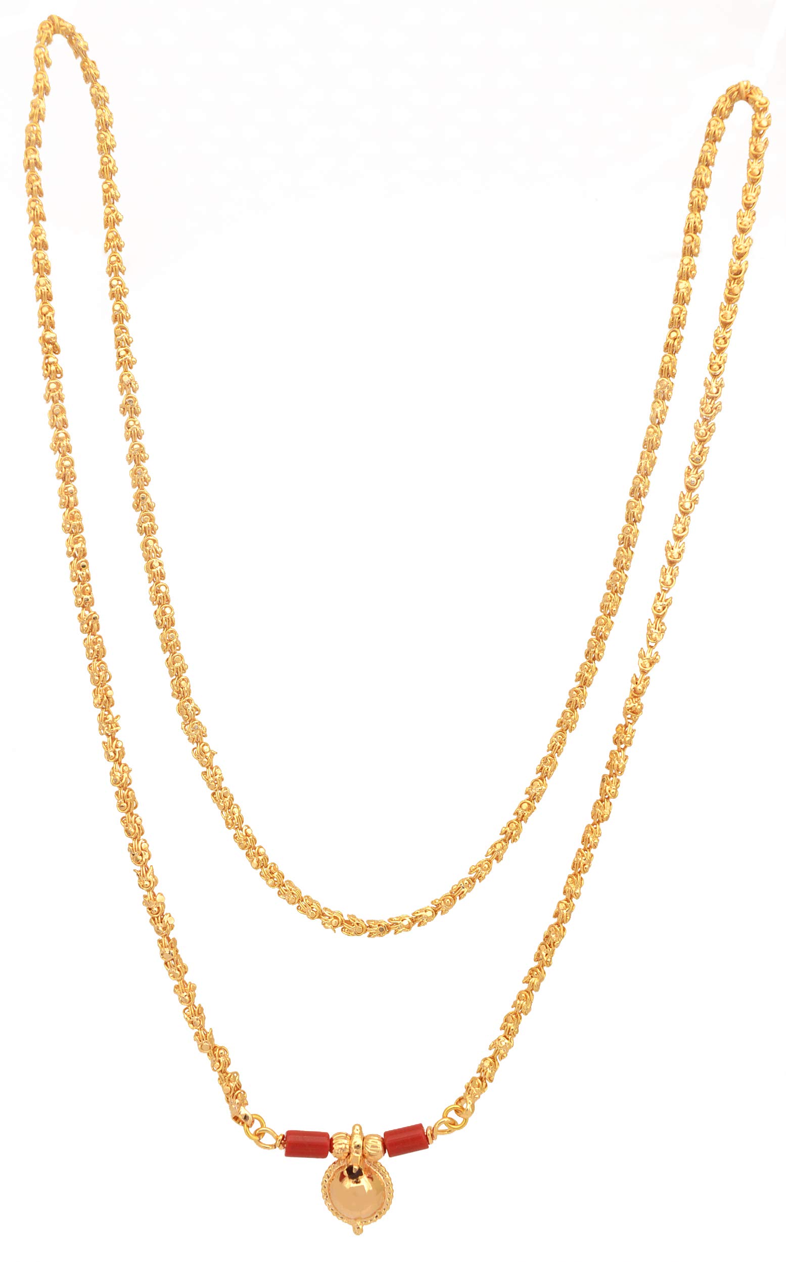 See full amazon price history chart for Radhas Creations Womens 1 Gram Gold Plated Copper Mangalsutra with Chain 24" and Vati Tanmaniya Radhas Creations Womens 1 Gram Gold Plated Copper Mangalsutra with Chain 24" and Vati Tanmaniya (B07K7RBC8S) Amazon Price History, Amazon Price Tracker