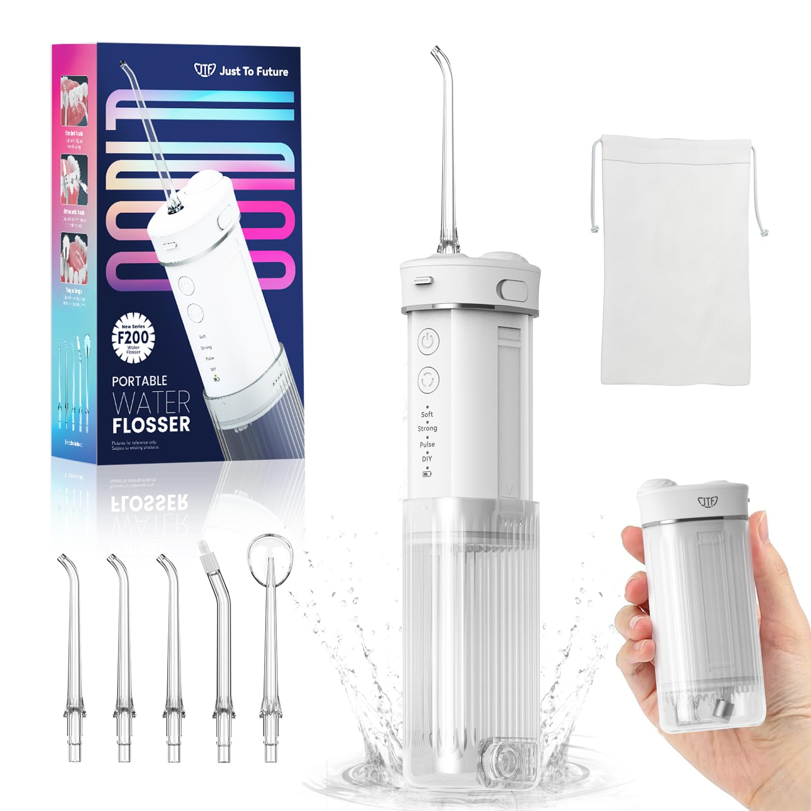 Amazon.com: JTF Portable Water Flosser for Travel: Compact Mini