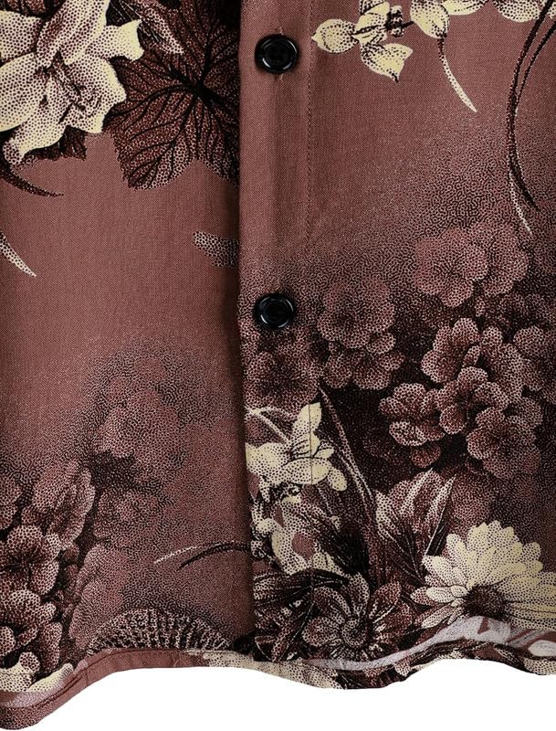 Image of Men's Multi-Coloured Floral Printed Shirt for man | Half Sleeve Cotton Shirt for Men | Summer Shirts for Men
