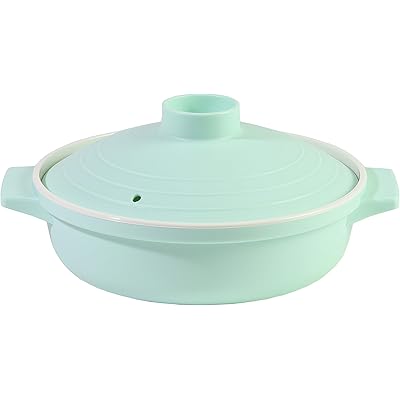 パール金属 レンジ調理鍋 パウダーグリーン 18cm アラモード CC-1501