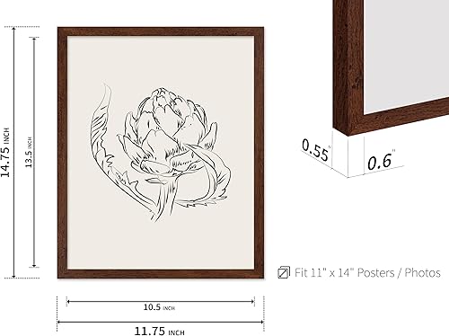 Miniatura 149 de Poster Master Póster de peonías – Estampado de flores retro – Ilustración floral – Ilustración en blanco y negro – Diseño de línea y abstracto –