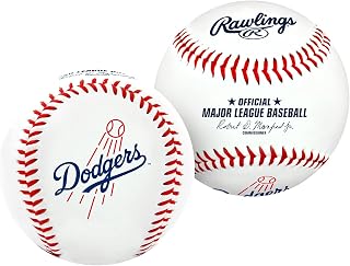 Rawlings Official 2026 MLB Baseball with Team Logo - Authentic Game Specs, Red Stitching for Fans & Collectors | All 30 Teams