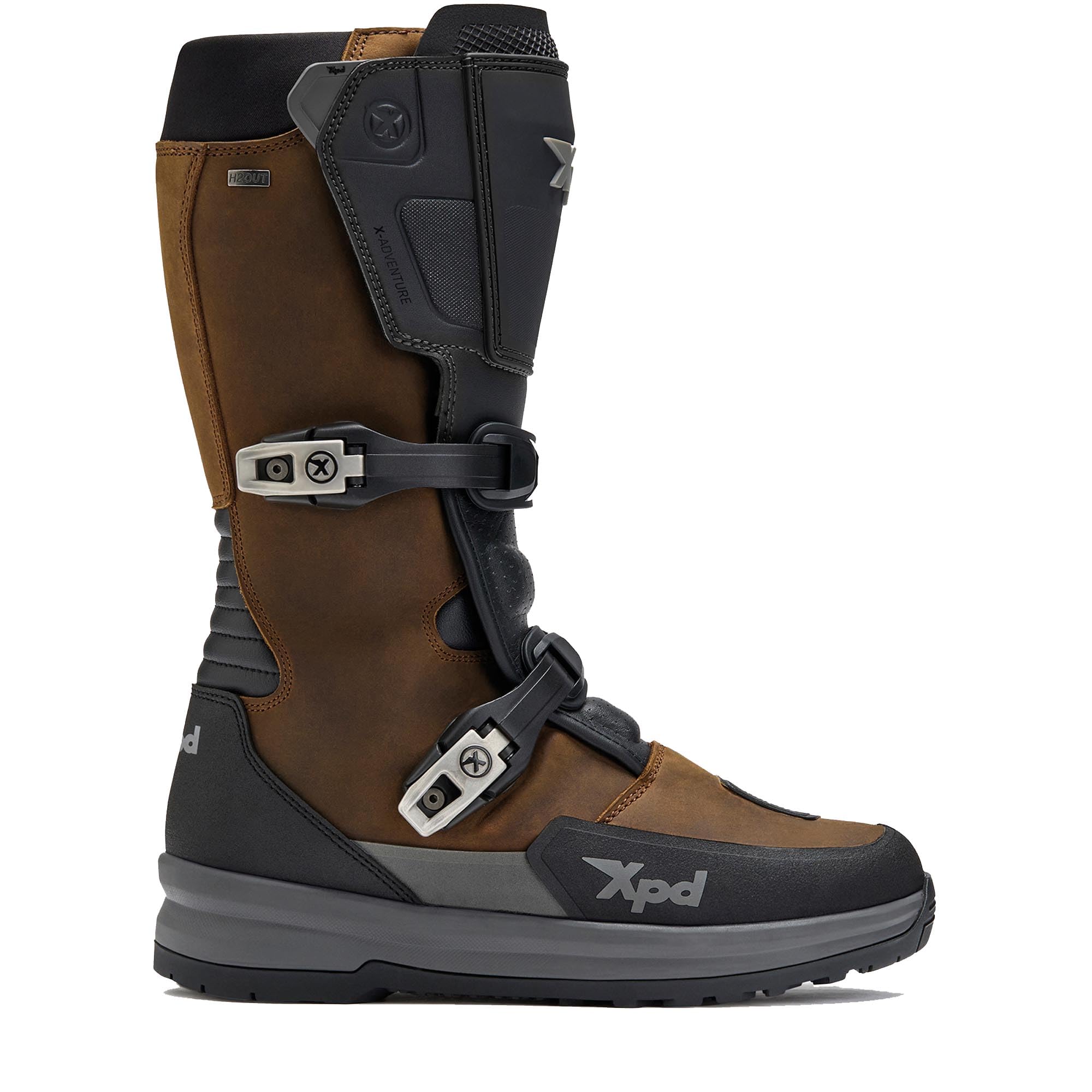 XPD X-Adventure H2Out Motorrad Stiefel, braun, 43
