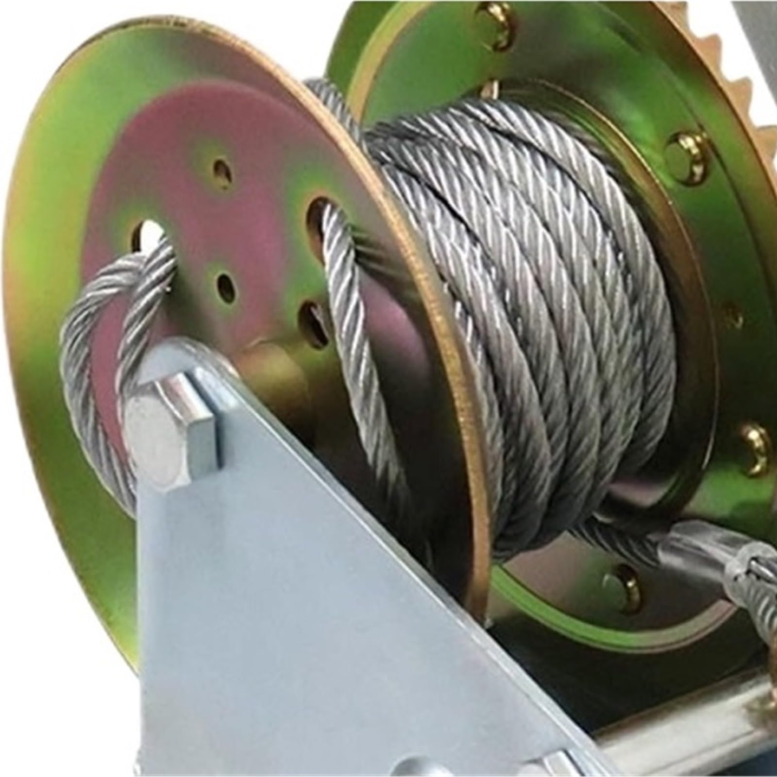 Cabrestante manual, Cable Manual Accionado Por Torno Que Tira Con Remolque De Cuerda Alambre,para caravana con remolque de barco(1200LB7 m)