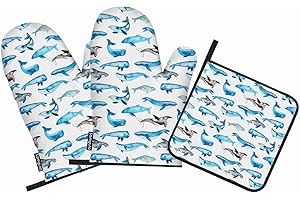 Blue Whale Shark Oven Mitt
