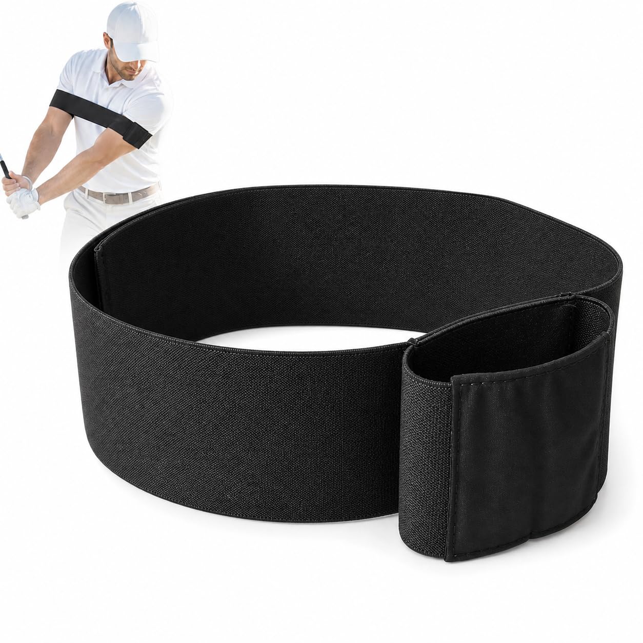 BRIOTA TRS Slider Golf Training Aid, Golf Swing Trainer for Home Practice Sessions, Driving Range Training and On-course Skill Refinement, Approximately 81cm Length with 36.8cm Bonding Area