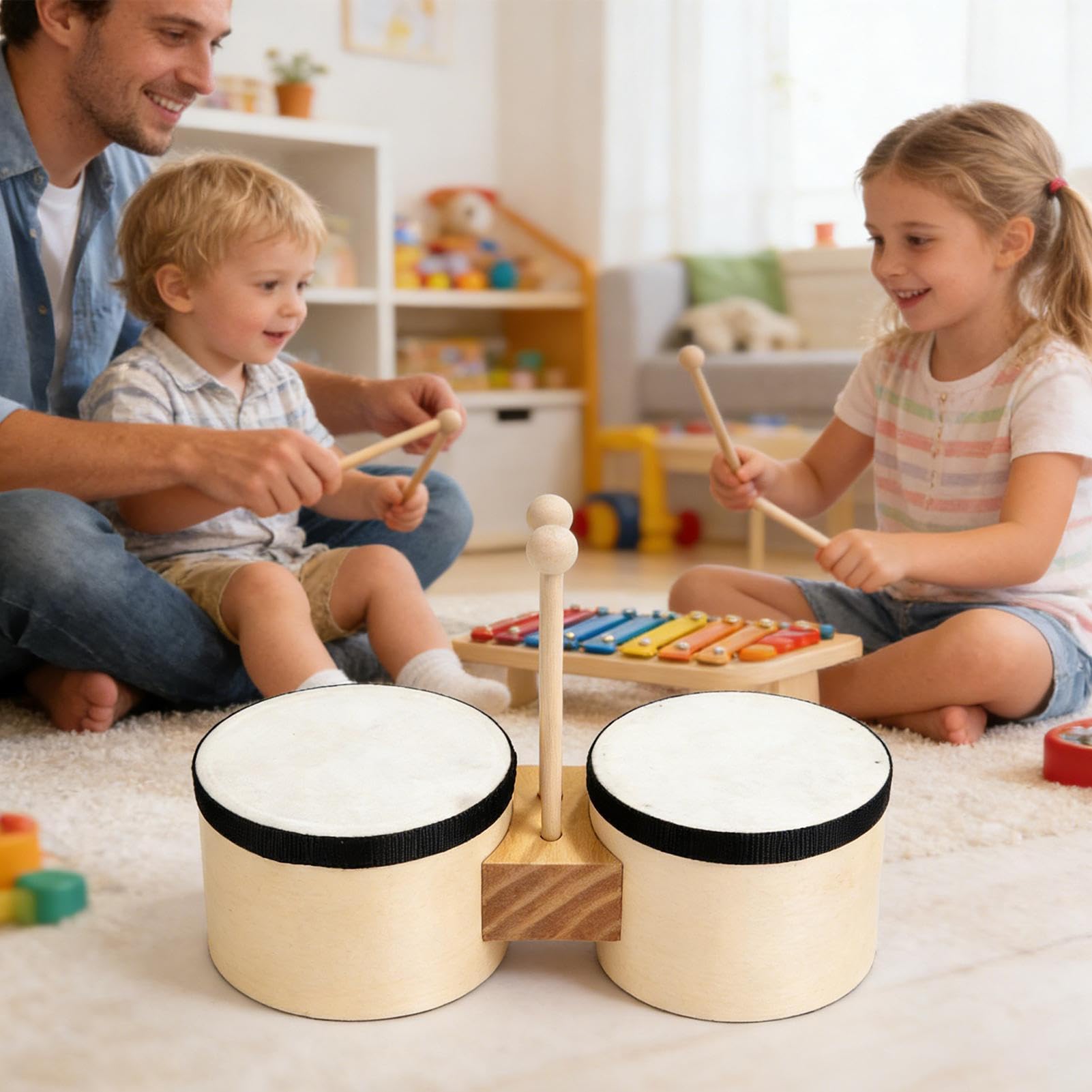 Tambor para niños Juguete de Percusión Instrumento Musical