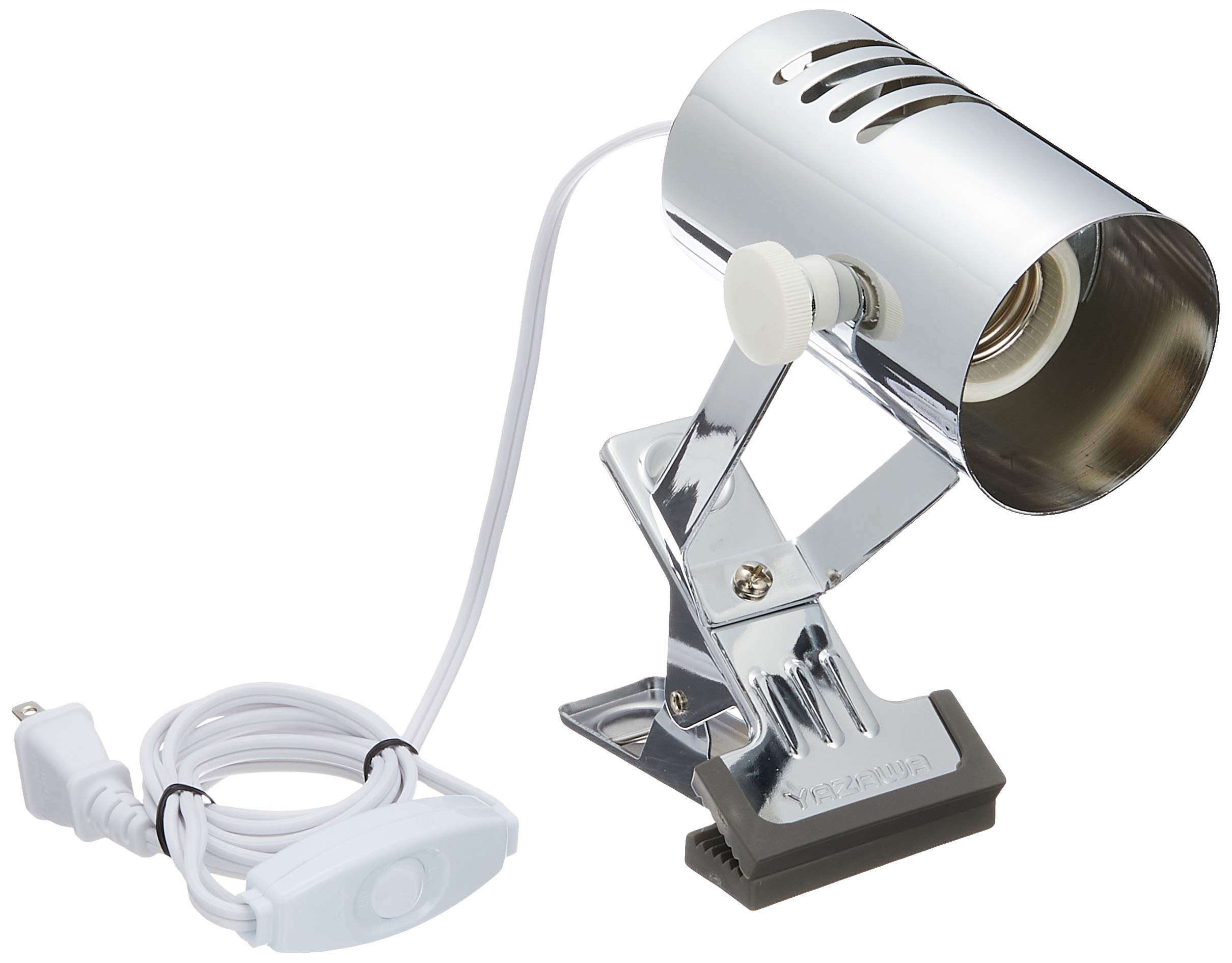 Amazon ヤザワ クリップライトクローム1灯口金e26電球なし Clxch ヤザワ クリップライト 通販