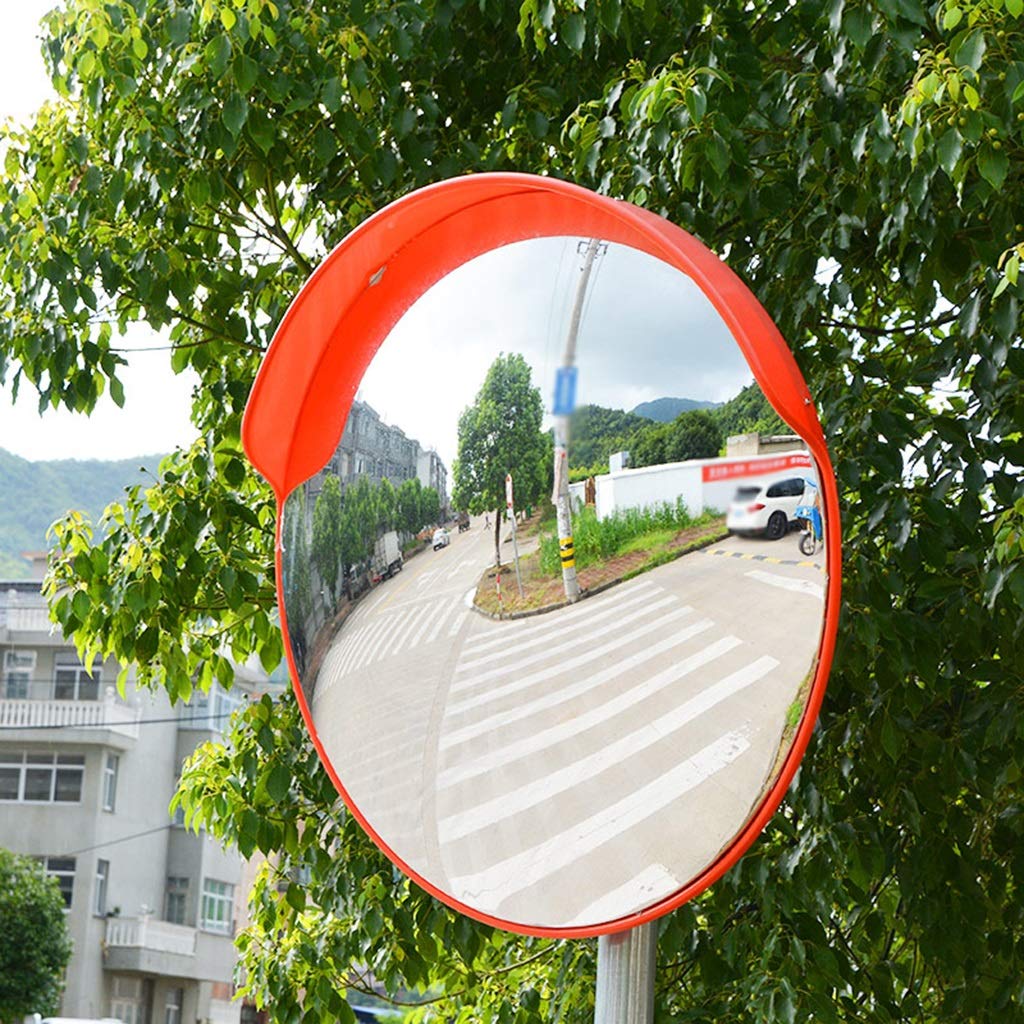 INUUXLG Blind Spot Mirrors 80Cm/100Cm Safety Traffic Mirror, Outdoor Durable Convex Mirror Intersection Narrow Road Blind Spot Mirror Road Turning Mirror/100Cm ()