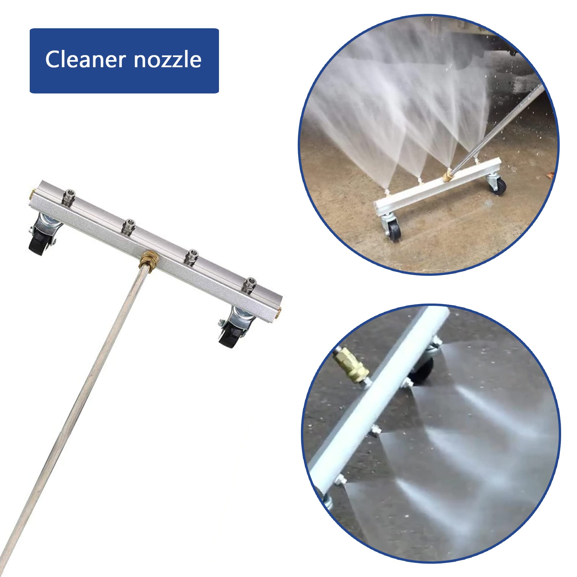 4 szt. Końcówka dyszy ze stali nierdzewnej 110 stopni, dysza z otworem 1,8 mm, gwintowane złącze 1/4", dysza rozpylająca wysokociśnieniowa do czyszczenia mgły ciśnieniowej akcesoria do mycia (110