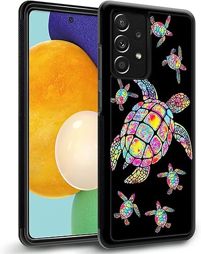 Miniatura 2 de CARLOCA Funda compatible con Samsung Galaxy A53 5G, funda colorida familia de tortugas arcoíris para Samsung Galaxy A53 5G, diseño gráfico de moda,