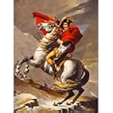 Wee Blue Coo Paintings Portrait Napoleon Bonaparte Emperor France Alps Horse Unframed Wall Art Print Poster Home Decor Premium