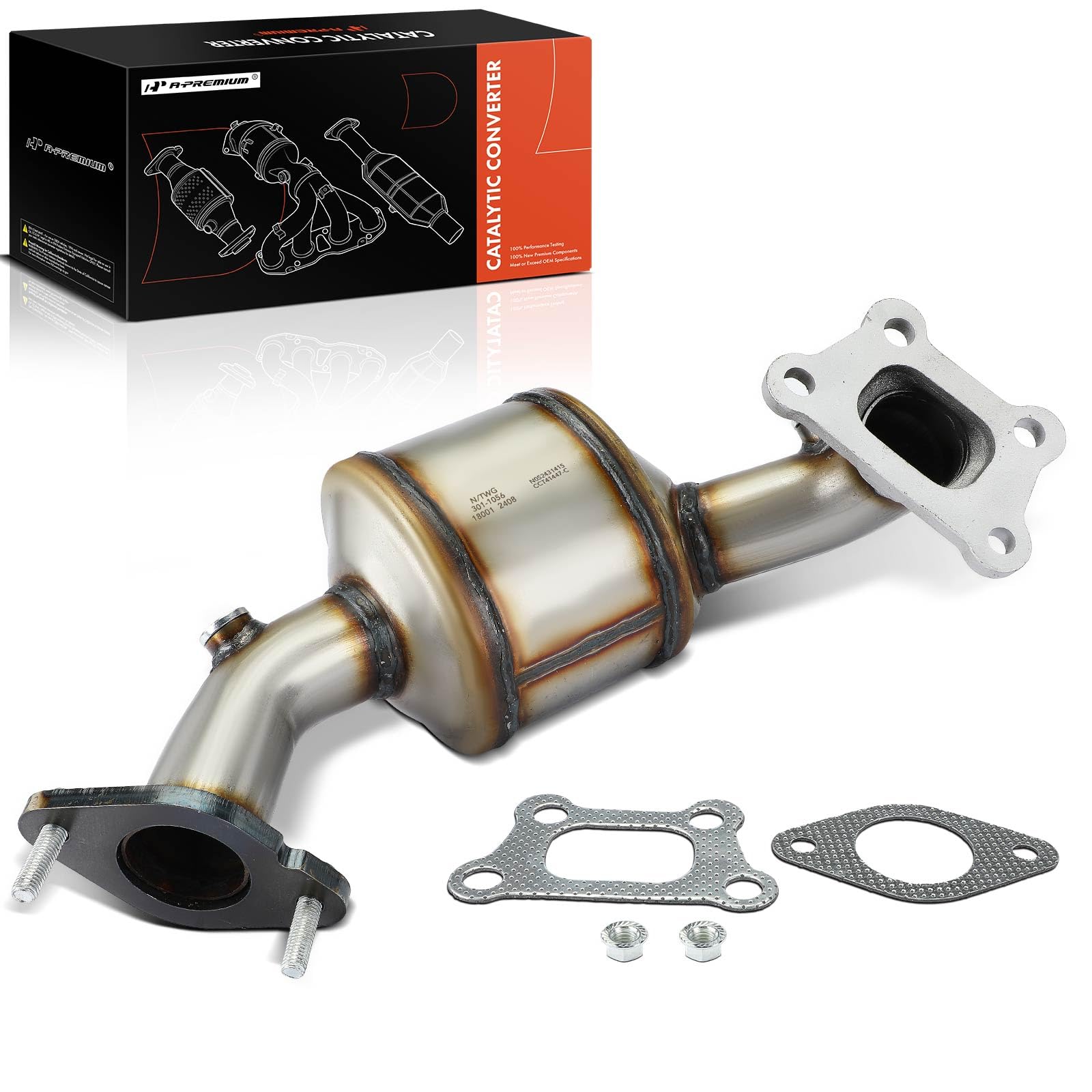 A-Premium Front Catalytic Converter with Gasket Kit Direct-Fit Compatible with Chevrolet Impala 2012-2013, Impala Limited 2014-2016, 3.6L, E.P.A. Compliant, Replace# 20831820